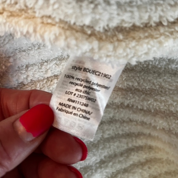 BAREFOOT DREAMS Eco CozyChic® Ribbed Robe Pearl Color - Picture 8 of 11